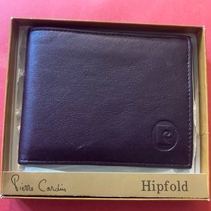 Pierre Cardin Brown Genuine Leather Hipfold Wallet